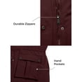 thumbnail image 6 of Wantdo Women's Plus Size Winter Jacket Warm Puffer Coat Windproof Parka Jacket Wine Red 2X, 6 of 9