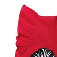 thumbnail image 4 of Girls 4th of July Outfit Toddler Patriotic Clothes 2 Piece USA T-Shirt Shirred Tiered Skirt Set for Little Girls Independence Day Memorial DStar Blue Short Sets for Little Girl Independence Day 5T, 4 of 5
