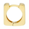 thumbnail image 3 of 14K Yellow Gold 10.50mm Small Square Huggie Earrings - Women, 3 of 5