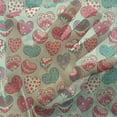 thumbnail image 3 of Hearts Tulle Curtains with Rod Pocket, Colorful Shapes on Pale Green Backdrop Flowers Dots Cheerful Love Valentine's Day, Sheer Drape for Wedding Party 2 Panels, 7 Sizes, Multicolor, by Ambesonne, 3 of 3
