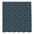 thumbnail image 3 of Ambesonne Dark Pink Shower Curtain, Cactus Flamingo Pattern, 69"Wx70"L, Petrol Blue Pink Green, 3 of 5
