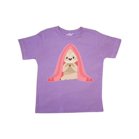 

Inktastic Cute Sloth in a Pink Blanket Gift Toddler Boy or Toddler Girl T-Shirt