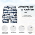 thumbnail image 6 of Picia Retro Coconut Tree pattern Mens Swim Trunks with Compression Liner Stretch Beach Shorts Quick Dry with Zipper Pockets No-Chafing Board Shorts-X-Large, 6 of 9