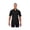 BLACK, variant on 88657 North End Men's Performance Zippered Polo Shirt Black 2XL