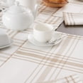 thumbnail image 6 of Contemporary Home Living Farmhouse Windowpane Placemats - 19" - Off-White and Tan - Set of 6, 6 of 8