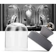 thumbnail image 2 of Jewelry Display Stand with Glass Dome Stylish Accessories Showcase Rack Rings Necklaces Earrings Holder, 2 of 7