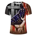 thumbnail image 4 of Camisetas Casuales Impresas de Manga Corta en el Patrón de Rayas, Camisetas Ligeras de Algodón a Rayas para Hombres, 4 of 5
