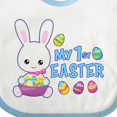 thumbnail image 4 of Inktastic My 1st Easter with Bunny and Easter Basket Boys Baby Bib, 4 of 4