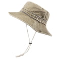 thumbnail image 4 of SUYIDA Washed Denim Fisherman Sun Hat for Outdoor Summer Fashion Casual Hiking and Everyday Wear, 4 of 5