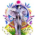 thumbnail image 1 of Pintura de diamante 5D MACHAO elefante colorido 30 x 40 cm, 1 of 5