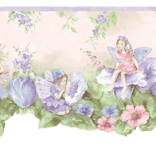 879031 Fairy Wallpaper Border - Walmart.com