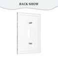 thumbnail image 4 of ZICANCN Outlet Covers Wall Plate, Pineapple Doodle Icons Light Switch Cover Decorative, Duplex Toggle Combo 1-Gang, 4 of 9