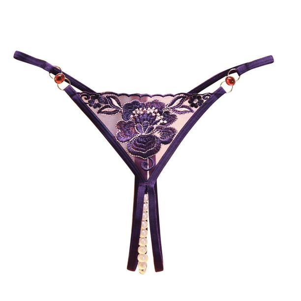 Voplidia Summer Panties Underwear Women Plus Size Bow Sexy Lingerie Panty Thongs and G String Tanga T-back Seamless String PM003