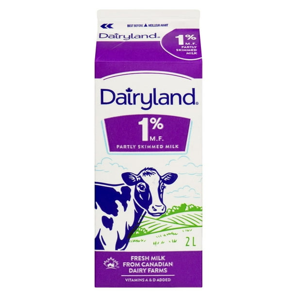 Dairyland 1 % M.G. Lait, carton 2L