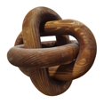 thumbnail image 1 of Decoración de eslabones de cadena de madera, estilo moderno minimalista geométrico para estantes, estilo rústico o de oficina. marrón, 1 of 9