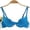 Blue, variant on Women Girl Deep-U Low Cut Solid Color Backless Padded Bra Push-Up Underwear