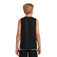 thumbnail image 2 of Sport-Tek Mesh Reversible Sleeveless Tee (YT555) Black, S, 2 of 6