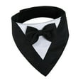 thumbnail image 4 of Pañuelo para perro, bufanda para cachorro, pañuelo triangular ajustable, babero para perro, collar de esmoquin para Acción de Gracias, perros pequeños Negro, 4 of 8