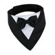 thumbnail image 4 of Pañuelo para perro, cuello de esmoquin, suave, para disfraz, decoración, bufanda para cachorro, para cumpleaños, Navidad, Halloween, Acción de Gracias Negro, 4 of 8