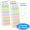 White weekly meal plan, variant on AGCAN Premium Legal Pads, 12 Pack Colored Note Pads, 5" x 8" Lined Writing Pads, Small Portable Notepads for Office, Business, No Ink Bleeding