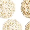 thumbnail image 3 of 6 bolas de mimbre de ratán de 6 cm, material para manualidades infantiles, accesorios educativos, naturales, para bodas. blanco natural mezclado, 3 of 7