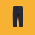 thumbnail image 3 of CPNG Boys Dress Pants Straight Pants Solid Color School Uniform Pants Classic Button Front Zipper Uniform Pants(Navy,9-10 Years), 3 of 3
