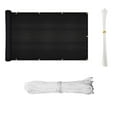 thumbnail image 4 of kurtrusly Balcony Shade Net Balcony Privacy Screen Cover Weather-Resistant Fence Windscreen for Outdoor Backyard Patio Black, 4 of 9