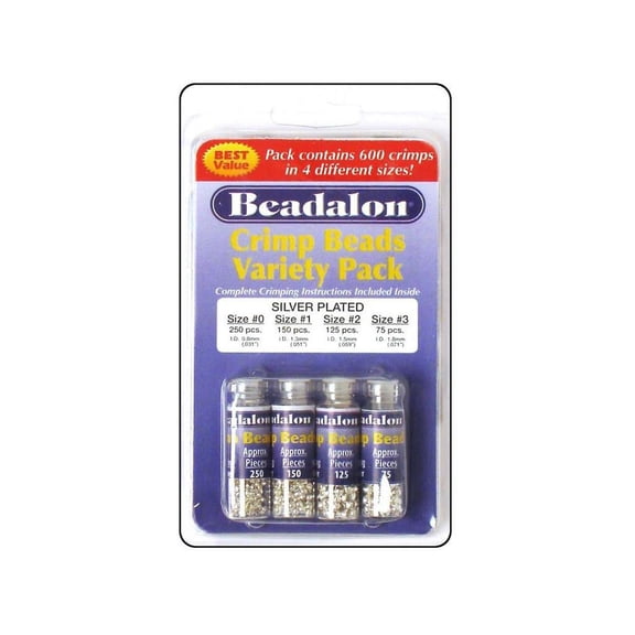 Beadalon Crimp Beads Variety Pack