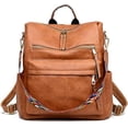 thumbnail image 1 of Mochila de moda para mujer, bolsos de mano y bandolera de diseño multiusos, bolso de viaje de piel sintética, 1 of 5