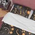 thumbnail image 2 of Goth Mystical Negro Funda Nórdica Conjunto Orbes Naranja, Estética Ropa de Cama Funda Nórdica, 2 of 6