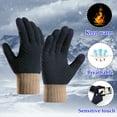 thumbnail image 5 of Women's Gloves Mittens Winter Women Keep Warm Touching Screen Knit Gloves Elastic Cuff Soft Full Finger Gloves Mitten, Women's Accessories Gloves Mittens, 5 of 7