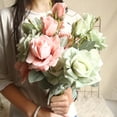 thumbnail image 2 of 1Pc Artificial Rose Plant Home Garden Stage Flower Arrangement Desktop DIY Decor, 2 of 7