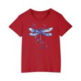 thumbnail image 2 of Frwgonr Graphic Tees for Boys Girls Red Cute Printed Tshirt Kids Holiday Vacation Trip Tee Tops 3T-10, 2 of 4