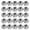 Chrome, variant on Uxcell Thread Cap Nuts Knob, Ball Screw Caps Furniture Lighting Hardware Fastening for Ceiling Light Pendant Lamp DIY Repair Home Lighting Electroplated Gold M3x9mm 15