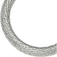 thumbnail image 3 of Primal Gold 10 Karat White Gold Textured Hinged Hoop Earrings, 3 of 5