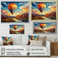 thumbnail image 4 of Designart "Boldly Soaring The Orange Hot Air Balloon" Transportation Floater Framed Canvas Art Print, 4 of 7