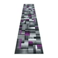 thumbnail image 2 of Masada Rugs Modern Contemporary Runner Area Rug, Purple Grey Black (2 Feet 4 Inch X 10 Feet 11 Inch) Runner, 2 of 6