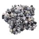 thumbnail image 5 of Kit para hacer joyas, accesorios de joyería DIY, pulsera DIY, cuentas de vidrio mixtas de 30 g Negro, 5 of 9