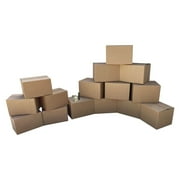 uBoxes Moving Boxes Basic Kit for 1 Bedroom Including 15 Boxes and Supplies