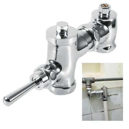 

Mavis Laven Flush Valve G1in Retractable Urinal Flush Valve Hand Pressing Type Flushing Valve for Toilet Bathroom
