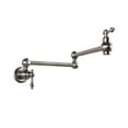 thumbnail image 2 of Wall Mount Solid Brass Pot Filler Tap Double-Jointed Swinging Kitchen Pot Filler Faucet Multiple Colors Faucets ,360° Swivel Spout, 2 of 5