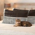 thumbnail image 2 of Pack of 2 Black Striped Outdoor Pillow Covers Decorative, Waterproof Pillow Protector, Farmhouse Stripes Modern Abstract Art Lumbar Throw Pillowcases for Patio Couch Sofa Home Decor 20"x12", 2 of 8