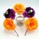 thumbnail image 5 of FELTECHELECTR 6 piezas de diadema de calavera con flores de simulación para Halloween, tocado de pelo de terror, 5 of 5