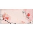 thumbnail image 5 of Pink Mouse Pad 35.4 X 15.7 Inch XXL Modern Abstract Line Art Floral Full Desk Mousepad Extended Large Non-Slip Rubber Base Big Keyboard Mat with Stitched Edges for Gaming Office, 5 of 6