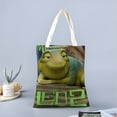 thumbnail image 2 of Leo Bolso de tela con estampado de lienzo para mujer, bolsa de compras reutilizable y estética, con cremallera interior, regalo para mujer,40*45cm., 2 of 6