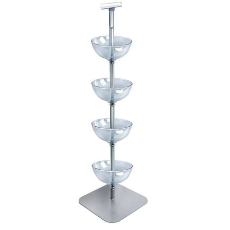 UPC: 0653341471192 | Azar Displays 751204 Four-Tiered 12  Bowl Floor Display