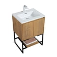 thumbnail image 2 of Allen 24 inch free standing vanity with a integrated white sink, 2 of 5