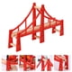 thumbnail image 4 of EeaseMX Vías de tren de madera, juguetes ferroviarios, vías de largo tramo, puente, paso elevado, modelo de juguetes, conjunto, 4 of 7
