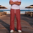 thumbnail image 5 of HAJWOH Mens Sweatpants Wide Leg Lounge Pants Loose Fit Joggers Drawstring Waist Sweat Pants with Pockets, 5 of 5