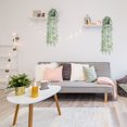 thumbnail image 2 of Paquete de 2 plantas artificiales en maceta, vid falsa, hojas colgantes, escenas de habitación, hogar, cocina, jardín, oficina, boda, pared, decoración de bricolaje, 22 pulgadas de longitud, verde Ormromra CZJJ-HQ74, 2 of 6
